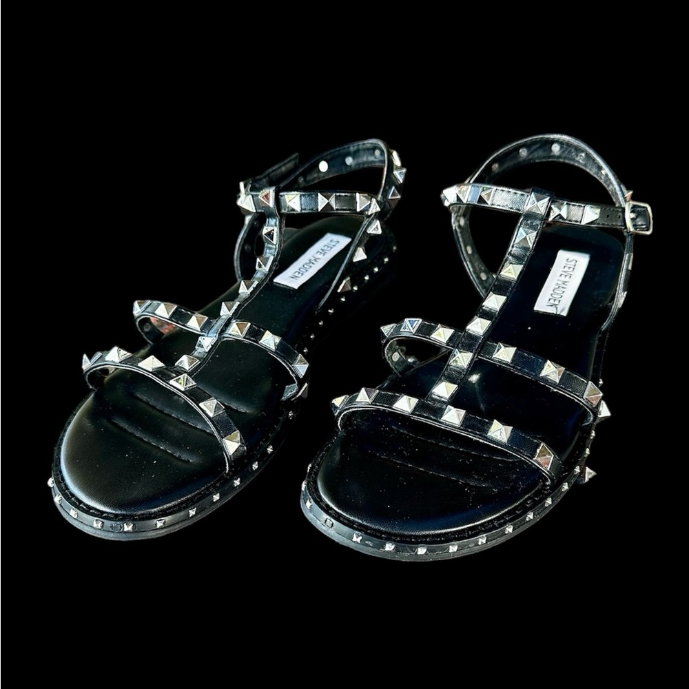Steve Madden Womens Felizia Black Sandals size 8.5